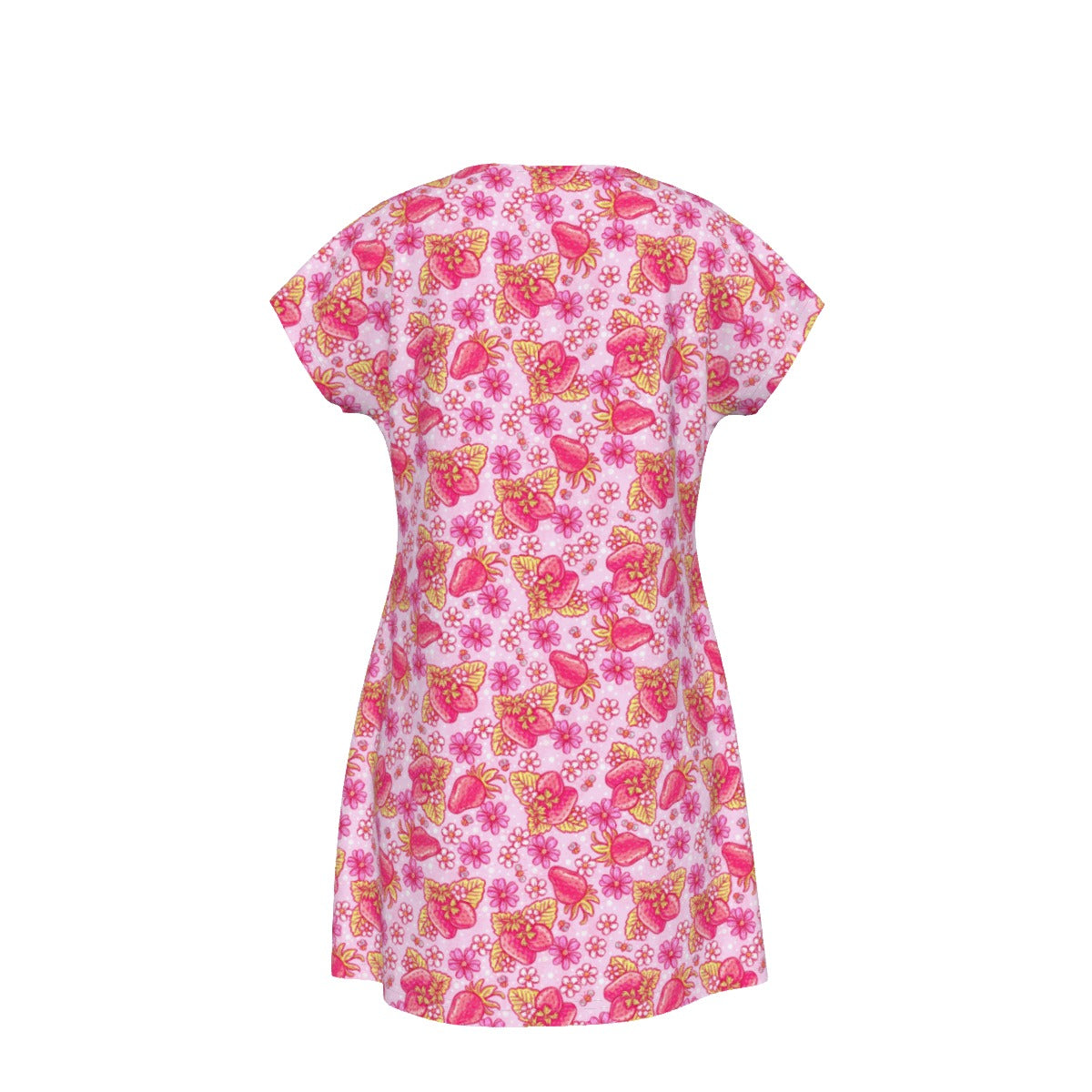 Summer Fruits - Strawberry - Women's T-Shirt Dress