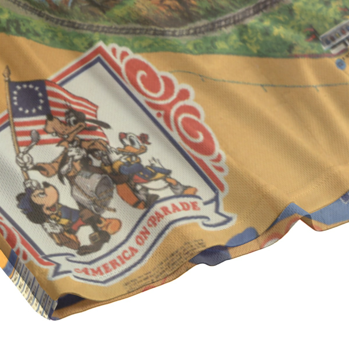 Vintage Theme Park Map- Men’s Pocket Sports Shorts