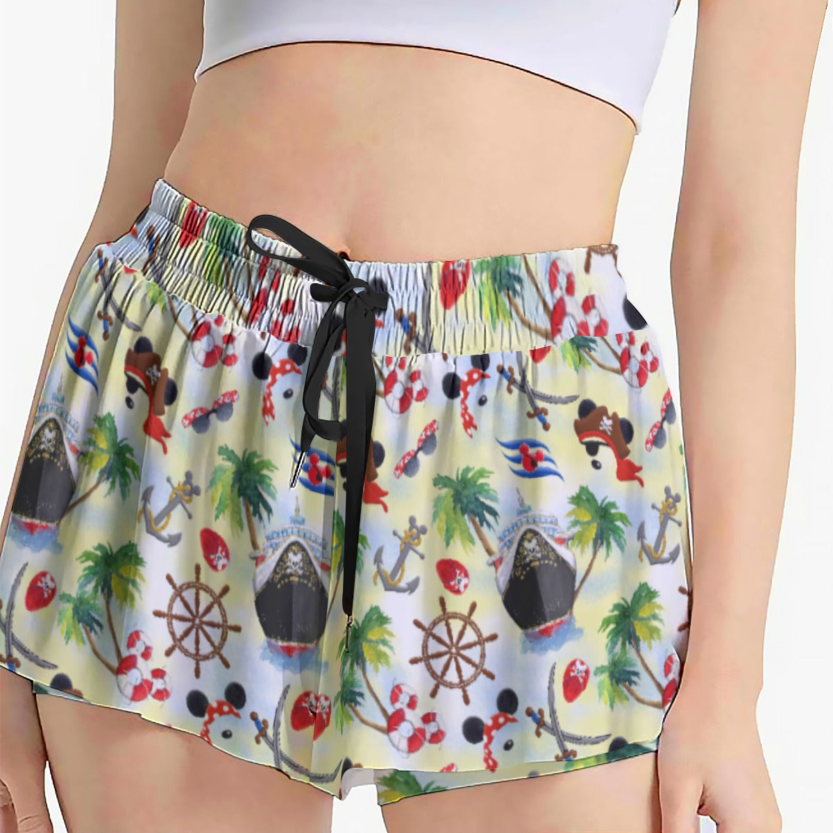 Pirate Night Cruise - Women's Flowy Pocket Shorts