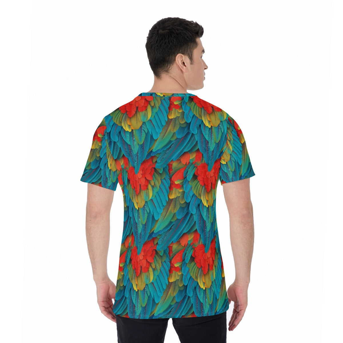 Animal Print - Macaw Parrot - Men's Short Sleeve T-Shirt