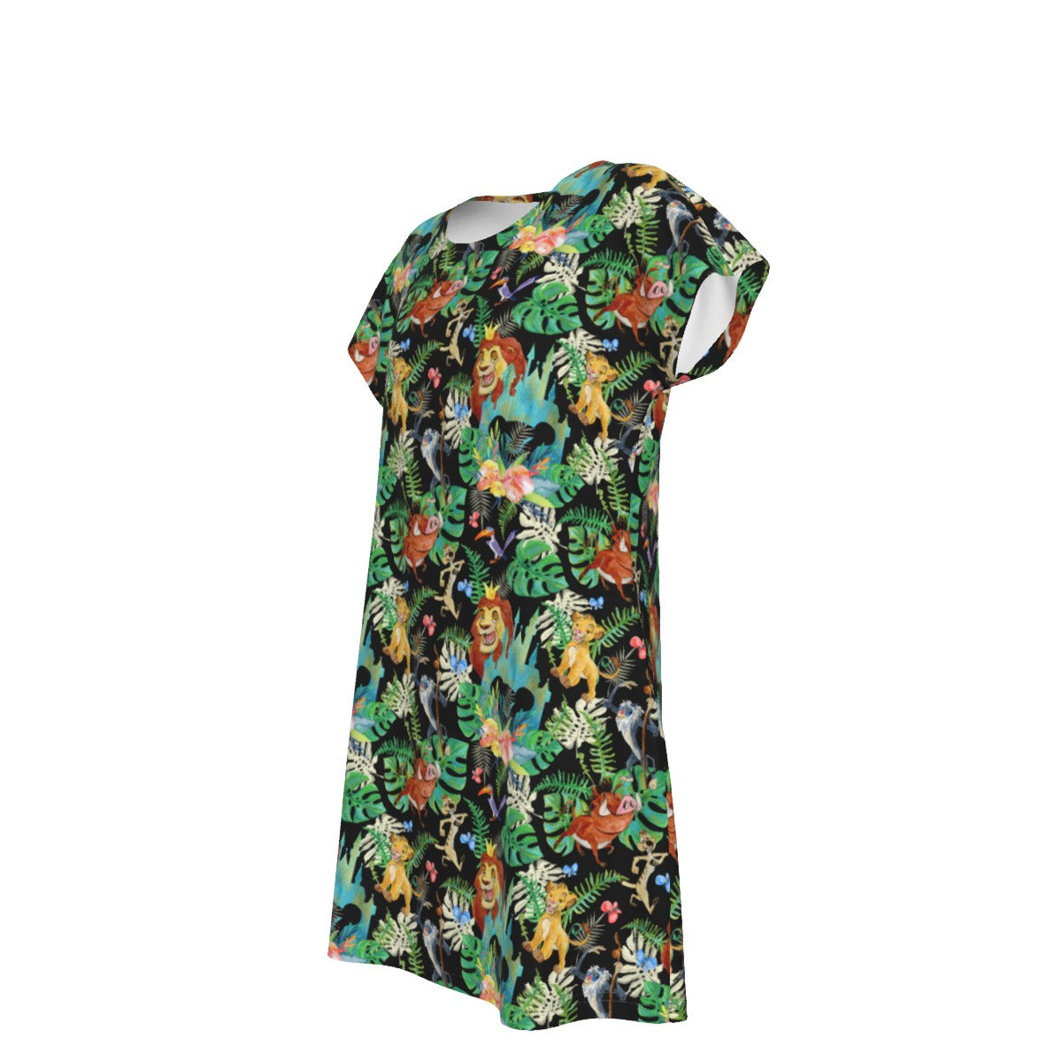 Watercolor Jungle Pride - Women's T-Shirt Dress