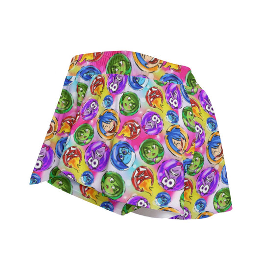 Inside Out Emotions - Women's Flowy Pocket Shorts