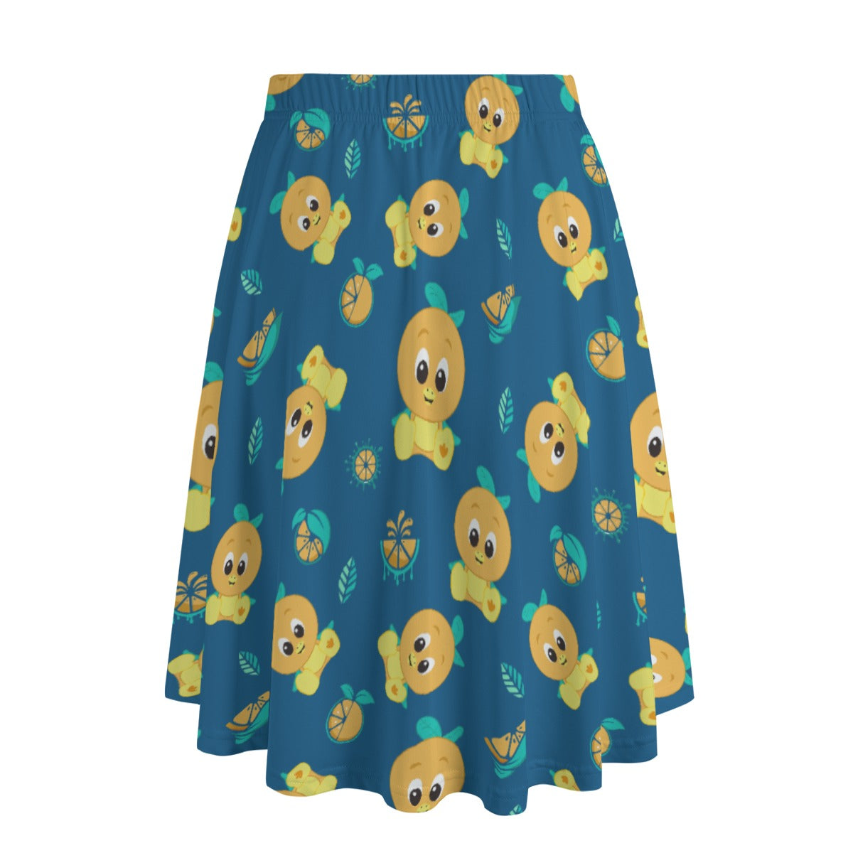 Cheerful Citrus Bird - Women’s Pocket Midi Skirt