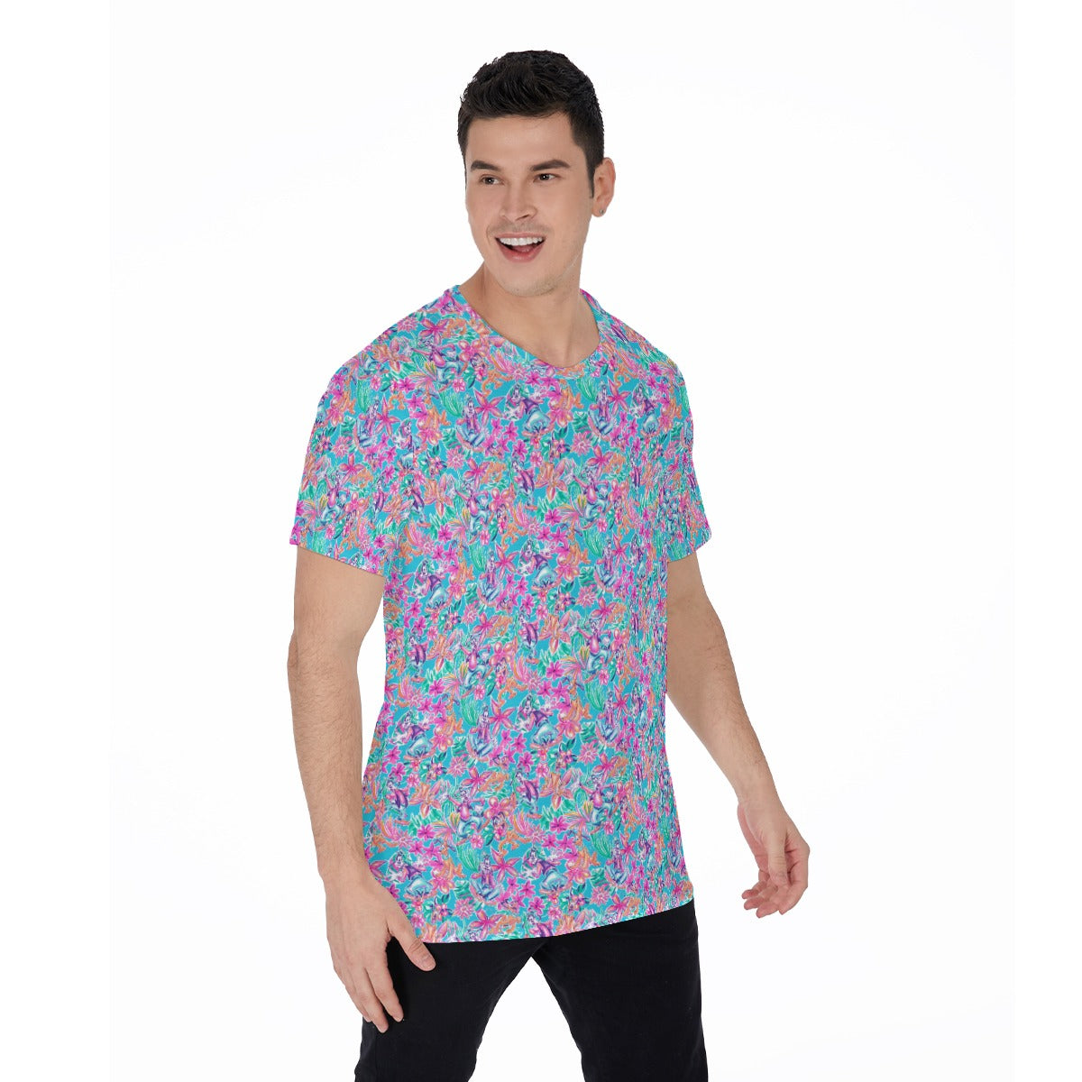 Tropical Bloom Fiesta - Playful Duo - Men's Short Sleeve T-Shirt