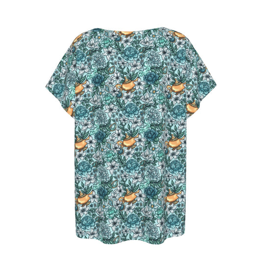 Fairytale Florals - Arabian Princess - Women’s Relaxed Fit Scoop Tee