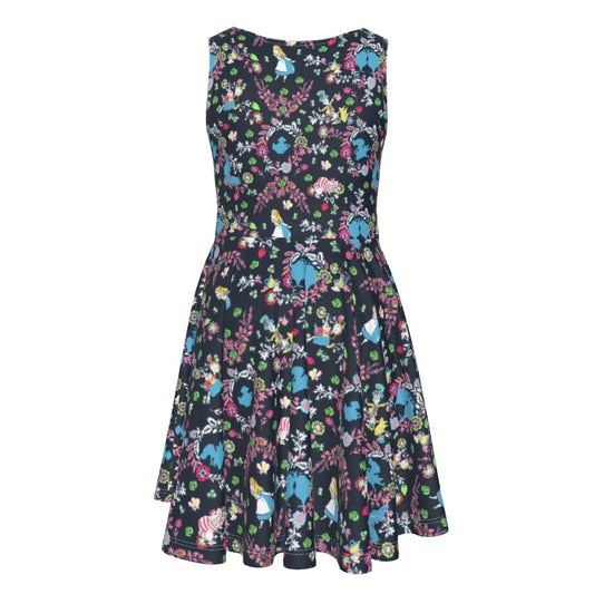Garden Whimsy - Wonderland Dreams - Kid's Sleeveless Skater Dress