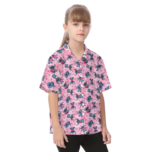 Valentine’s Mischief - Kid's Hawaiian Button Up Shirt