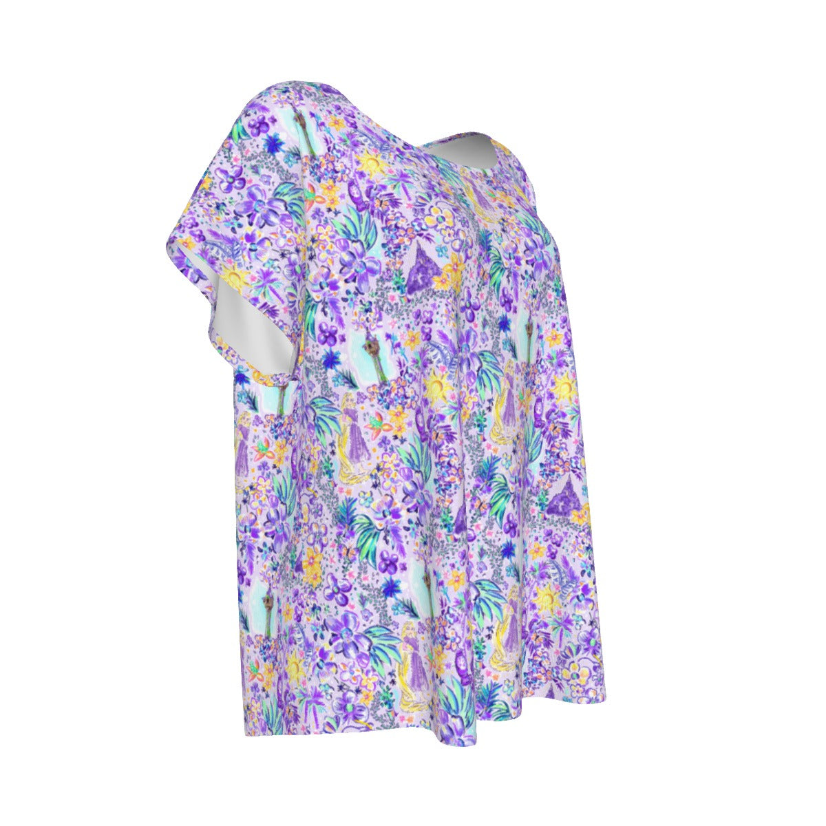 Bright Tropical Princess - Tower Light Festival - Women’s Relaxed Fit Scoop Tee