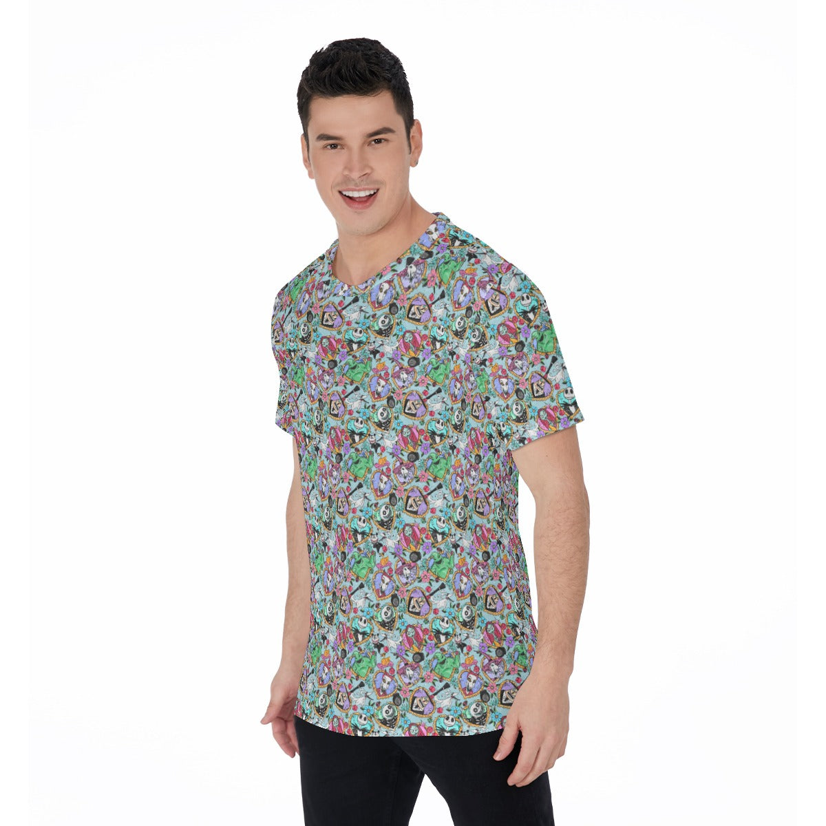 Tattoo Hearts Spooky Crew - Men's Short Sleeve T-Shirt