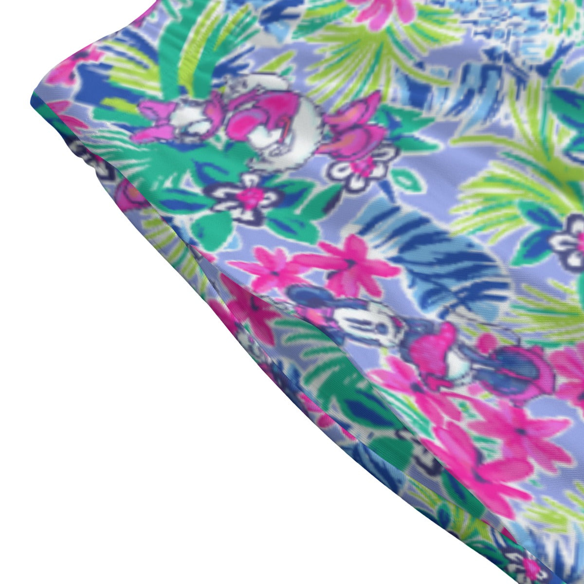 Bright Tropical Bliss - Island Mouse Duo - Women’s Pocket Midi Skirt