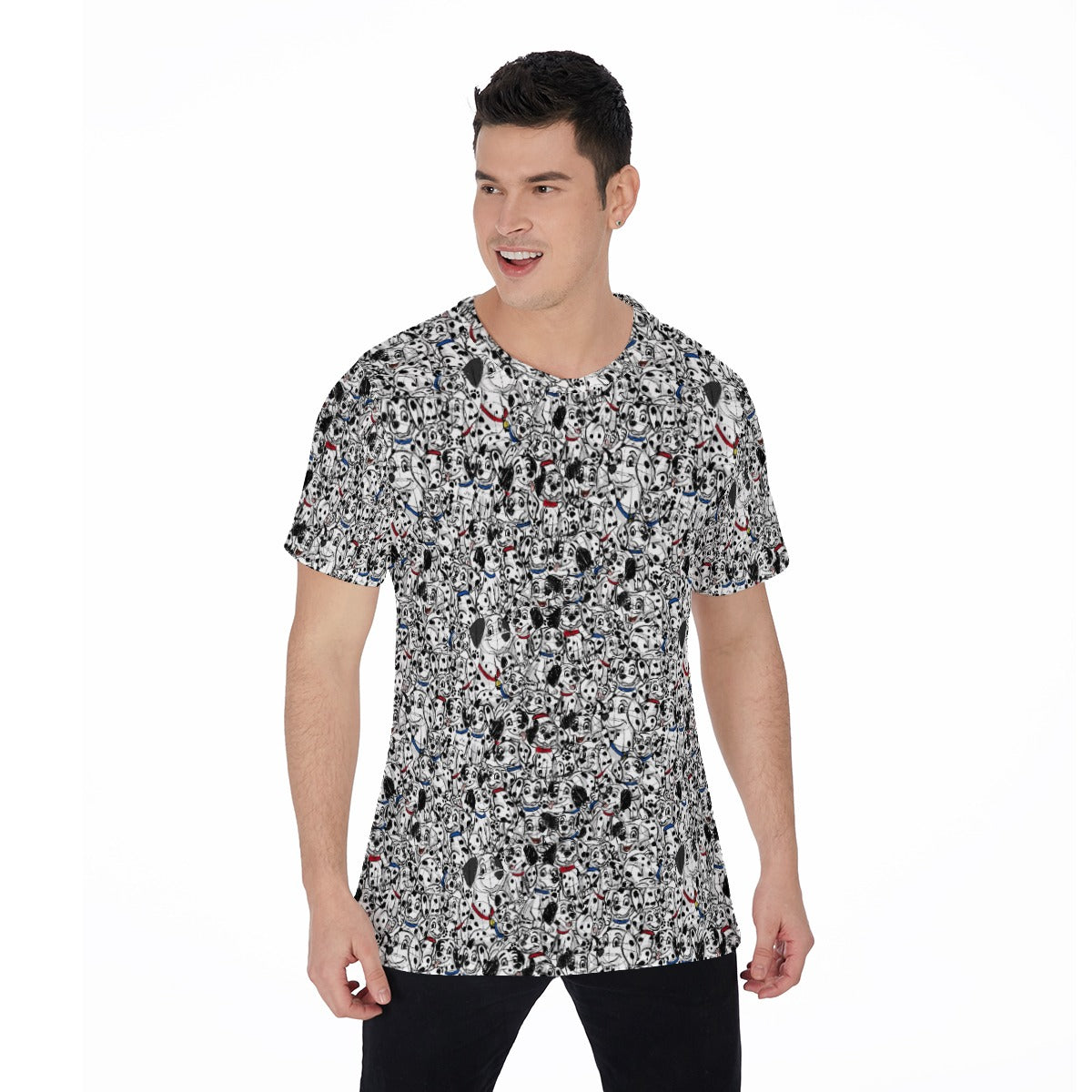 Sketchy Spotted Puppies - Men's Short Sleeve T-Shirt