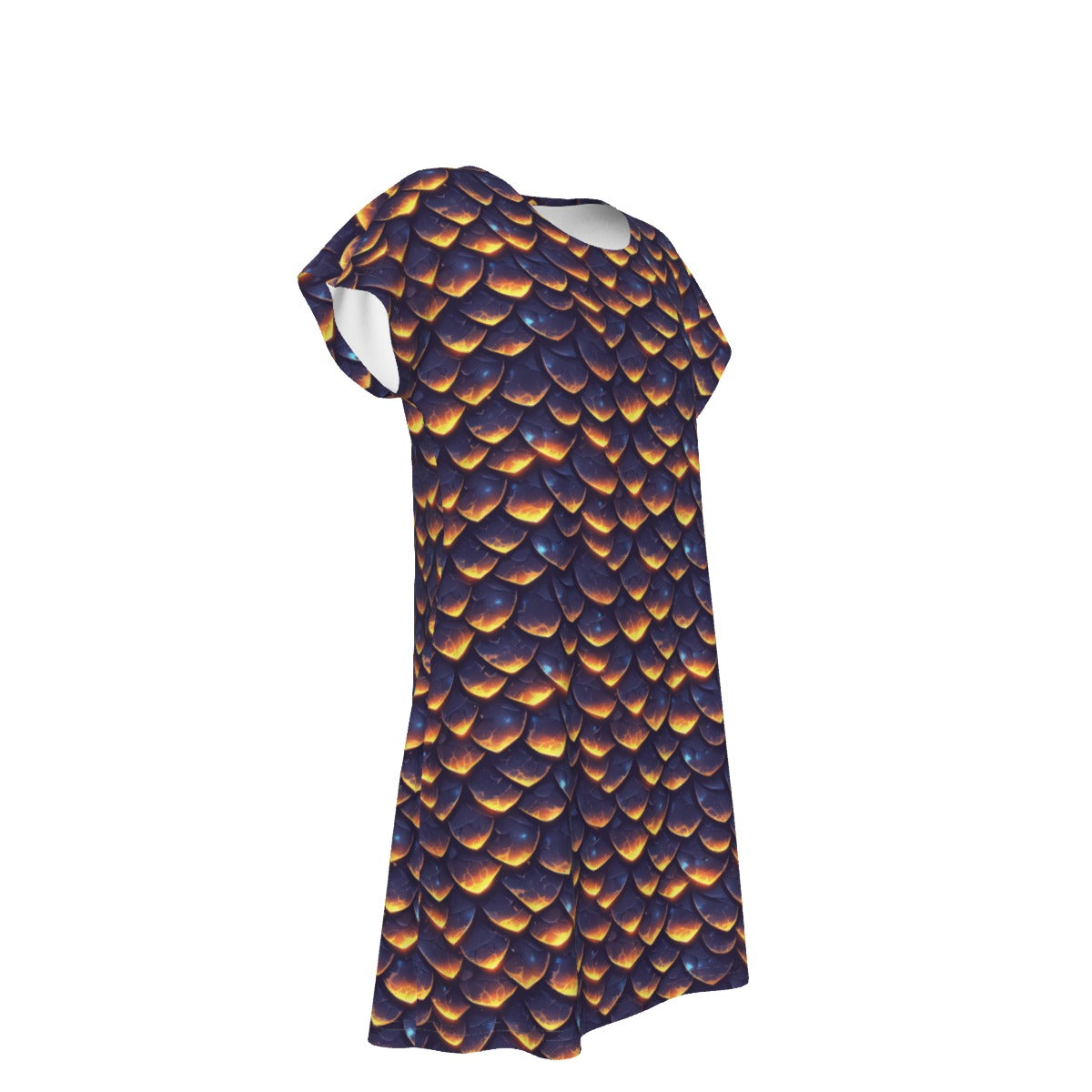 Animal Print - Dragon - Women's T-Shirt Dress