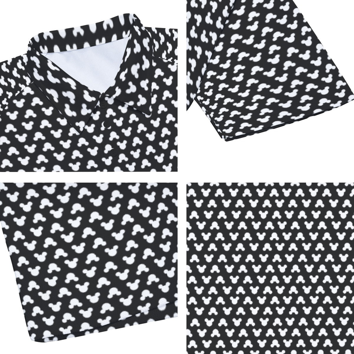 Playful Polka Dot Ears - Men's Polo Shirt