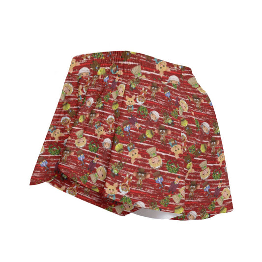 A Very Festive Puppet Christmas - Women's Flowy Pocket Shorts