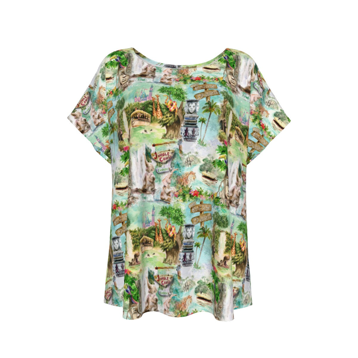 Jungle River Cruise - Women’s Relaxed Fit Scoop Tee