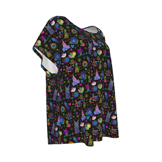 Main Street Neon Parade - Women’s Relaxed Fit Scoop Tee