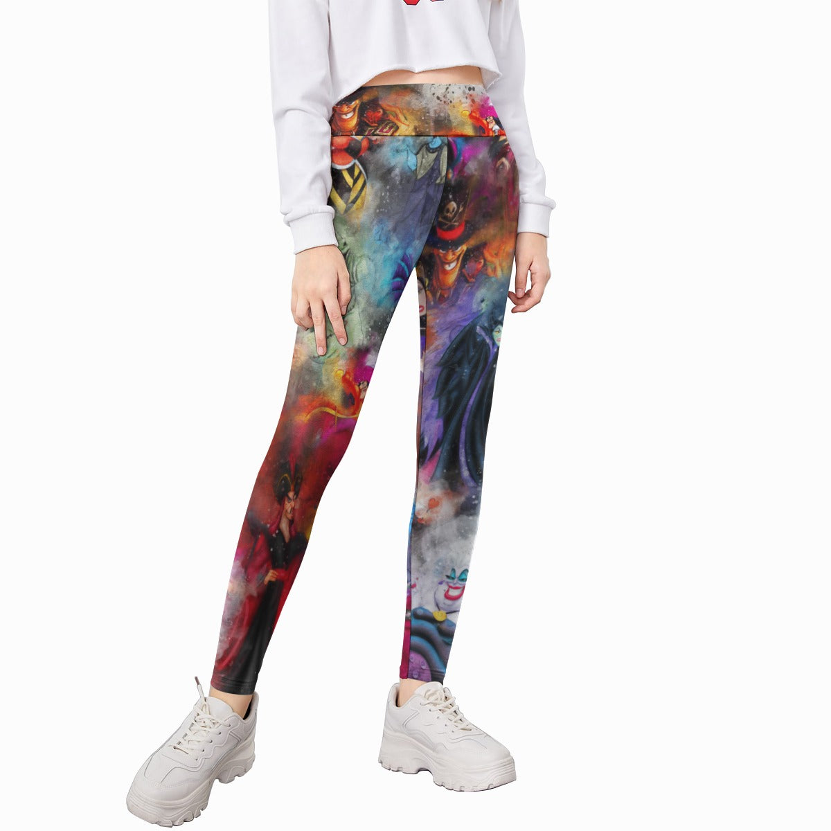 Watercolor Wicked Villains - Kid's Leggings