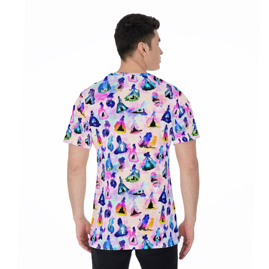 Princess And Classic Animation Silhouettes - Men's Short Sleeve T-Shirt