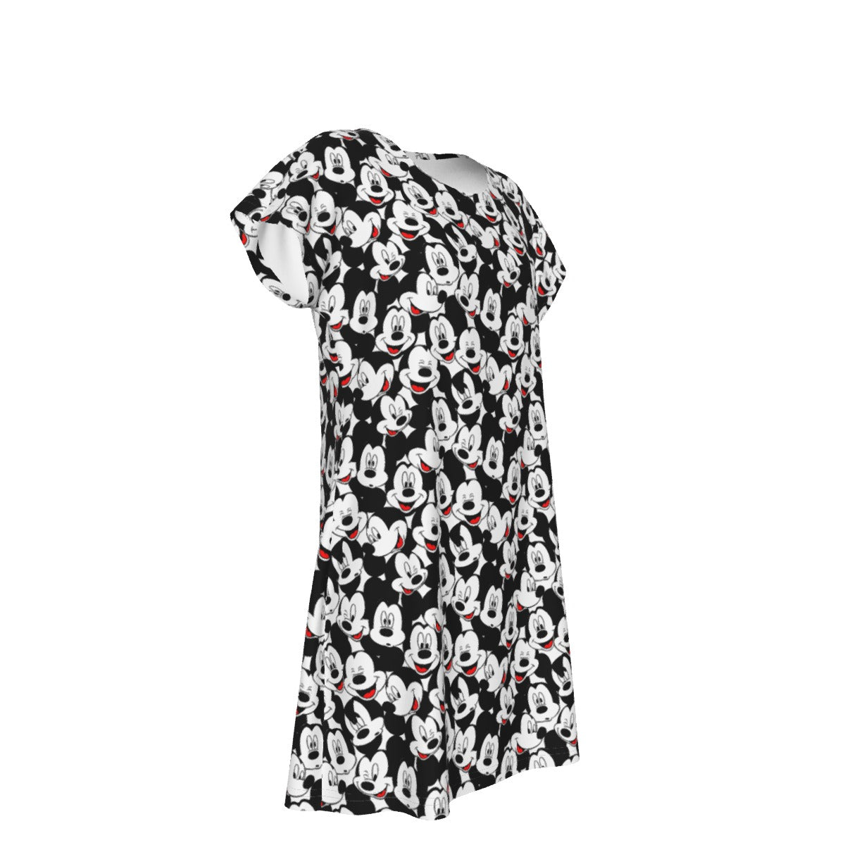 Many Faces of Classic Mouse - Women's T-Shirt Dress