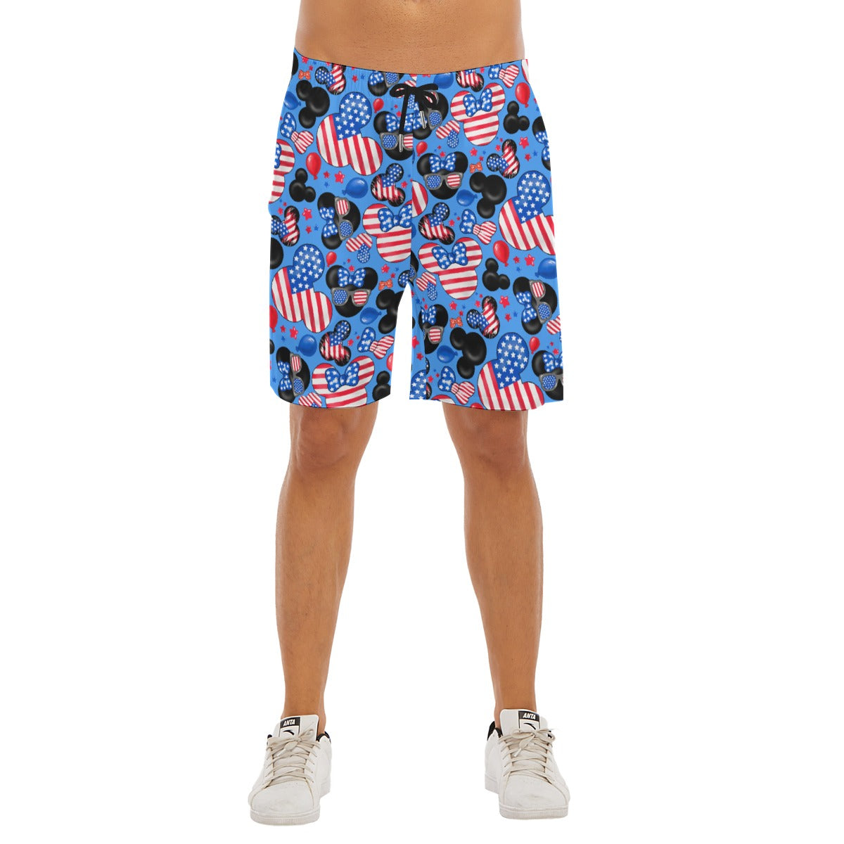 Mouse Fourth of July Celebration - Men’s Pocket Beach Shorts