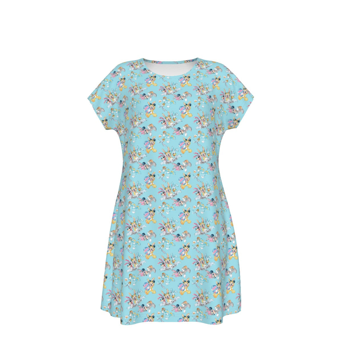 Spring Bunny Costume Crew - Women's T-Shirt Dress