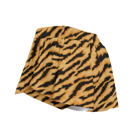 Animal Print - Tiger - Women's Flowy Pocket Shorts