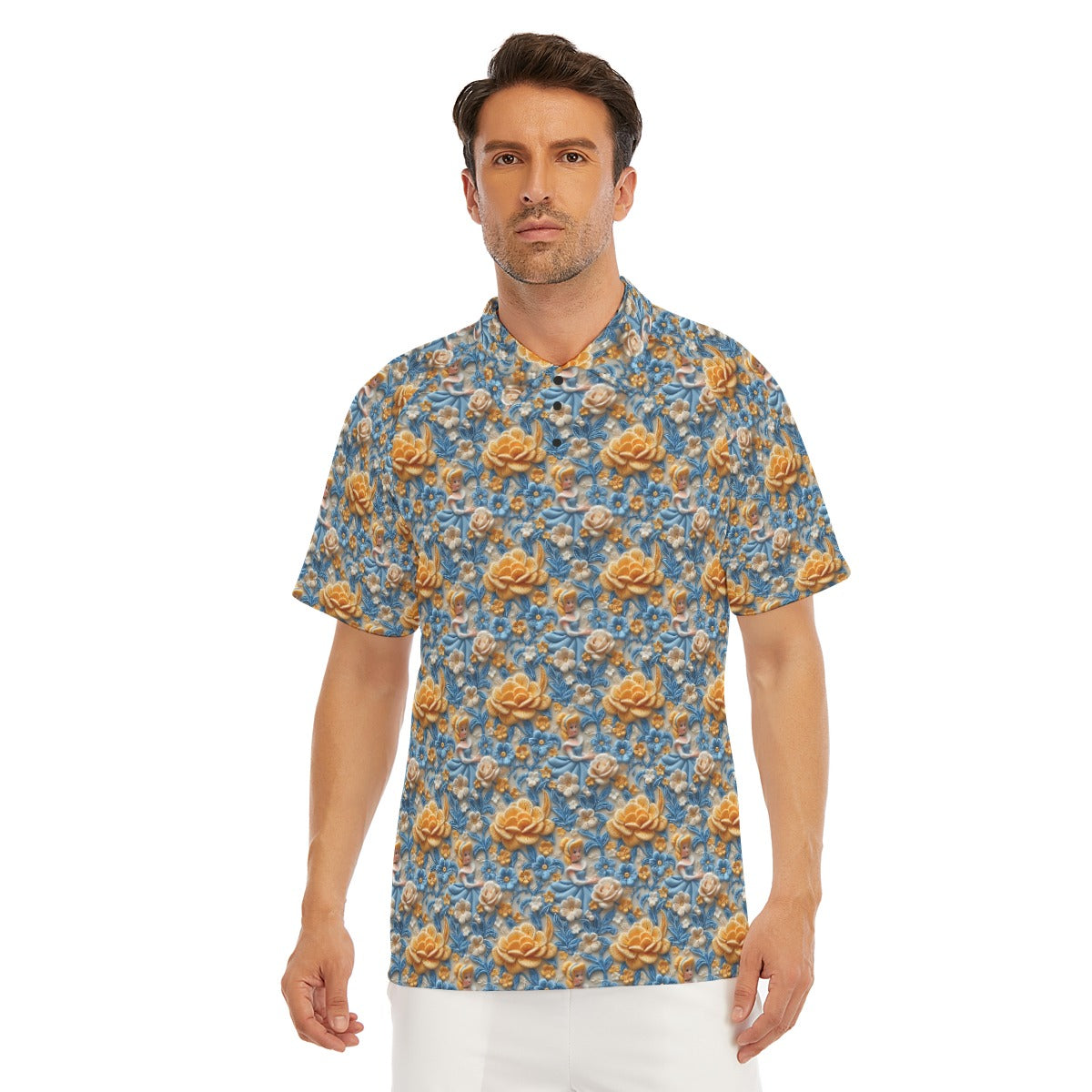Regal Embroidered Royal Maiden - Men's Polo Shirt