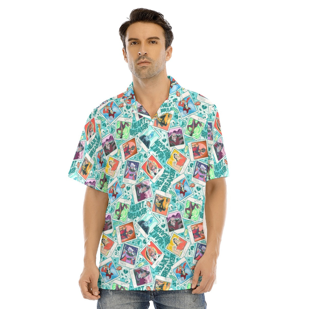 Heartbreaker Villaintine - Men's Hawaiian Button Up Shirt