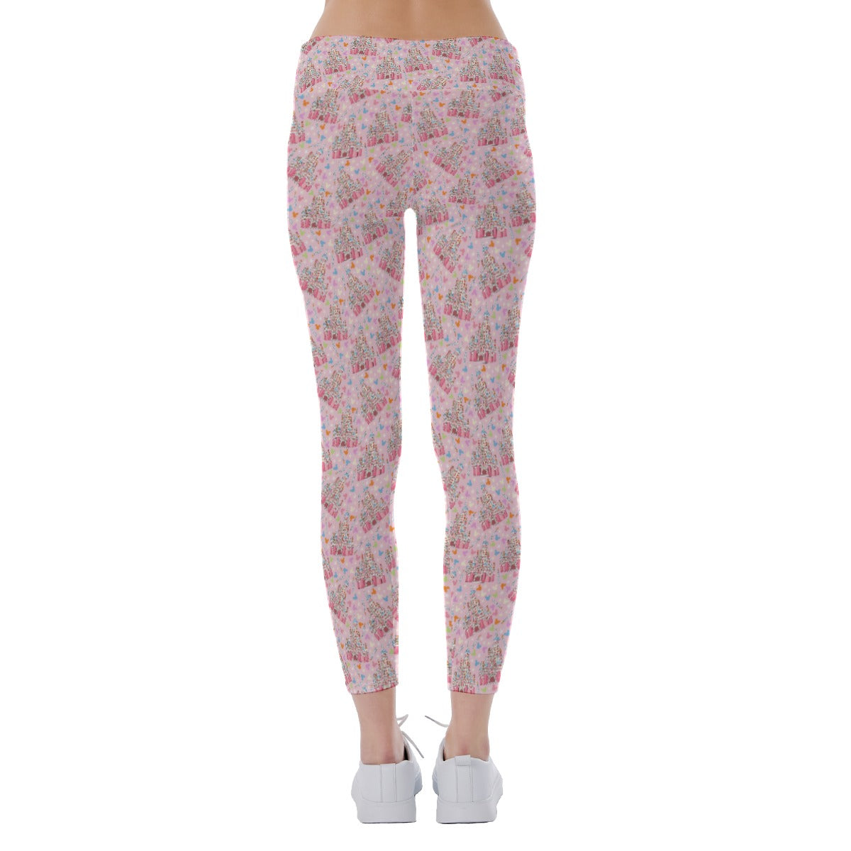 25th Birthday Cake Castle - Women's Yoga Leggings
