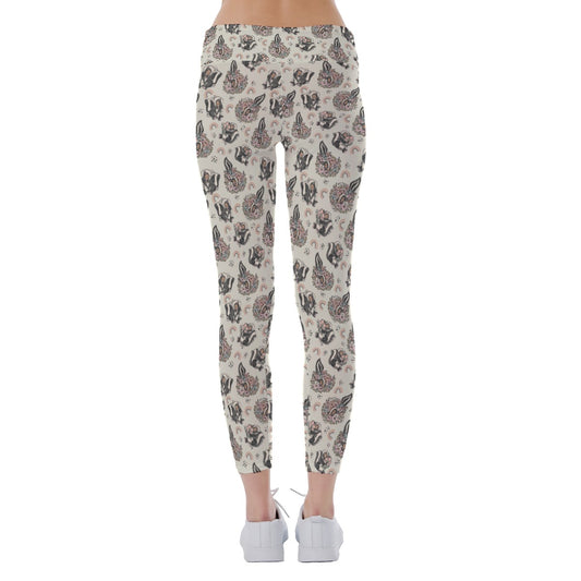 Bashful Blooming Skunk - Women's Yoga Leggings