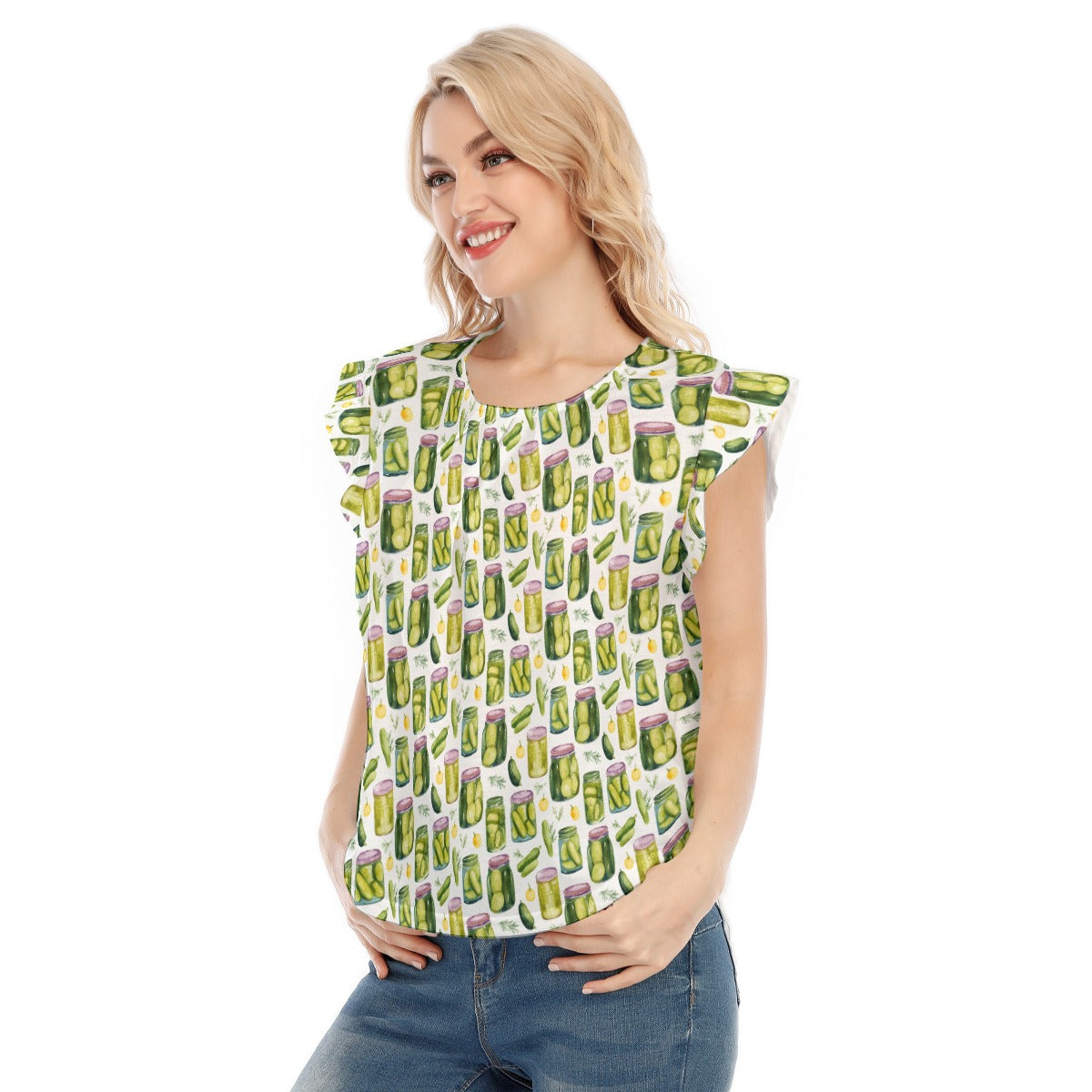 Perfect Pickle Jars - Women’s Flutter Sleeve Top