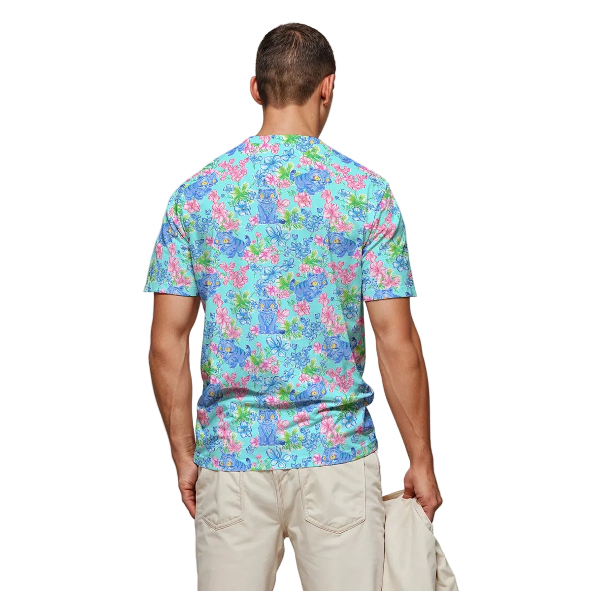 Derpy Tiger Blooms - Men's Short Sleeve T-Shirt