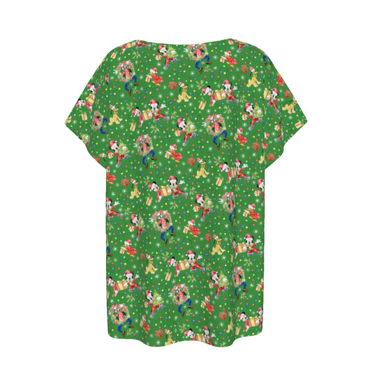 Mouse & Friends Christmas Cheertmas - Women’s Relaxed Fit Scoop Tee