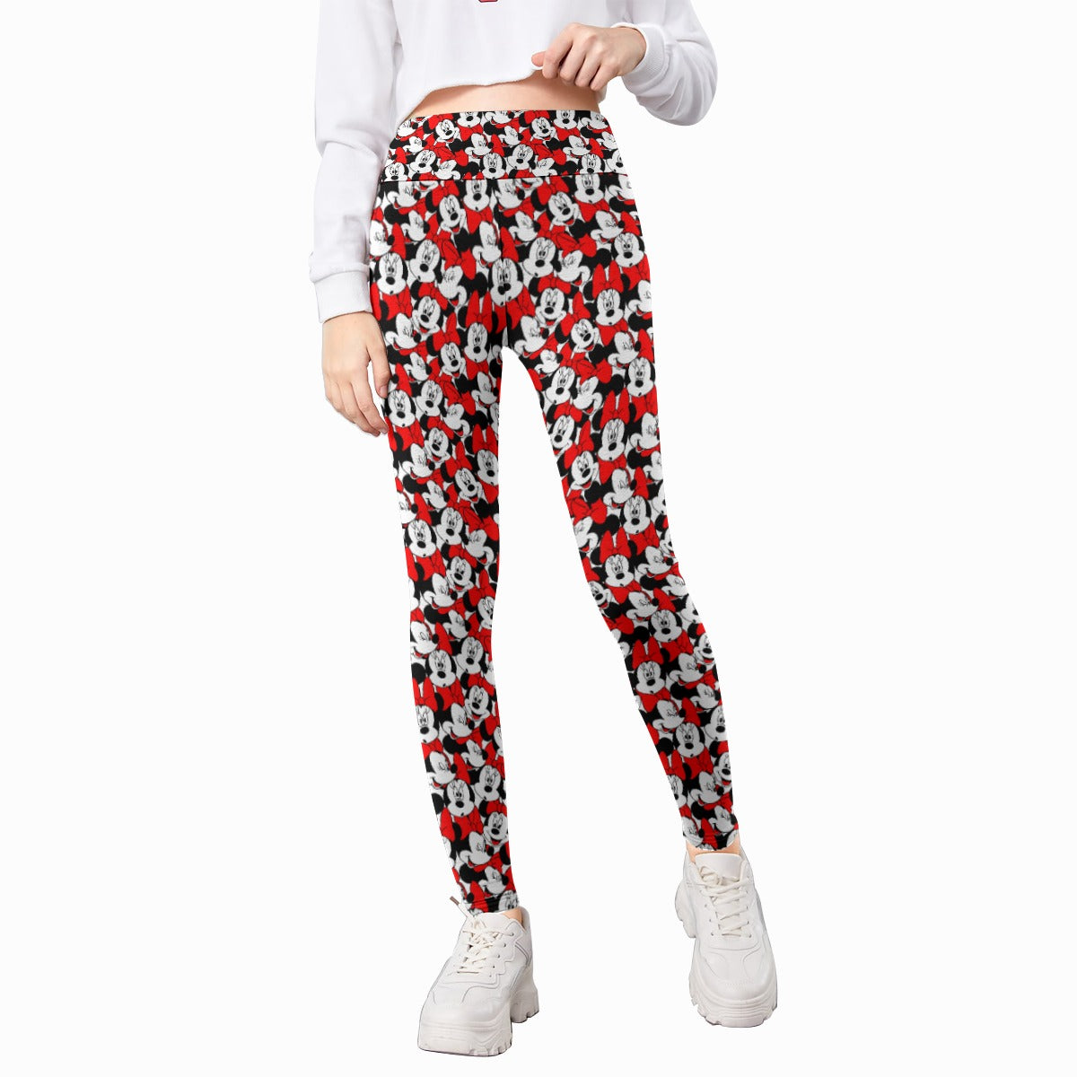 Many Faces of Polka Dot Mouse - Kid's Leggings