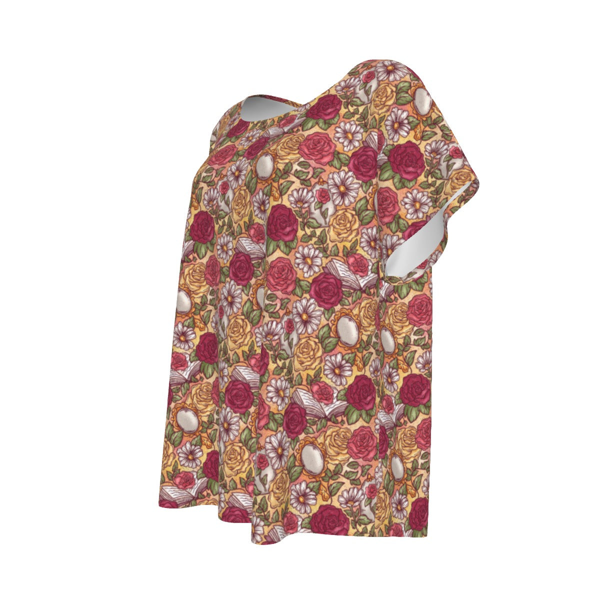 Fairytale Florals – Timeless Tale Blooms - Women’s Relaxed Fit Scoop Tee