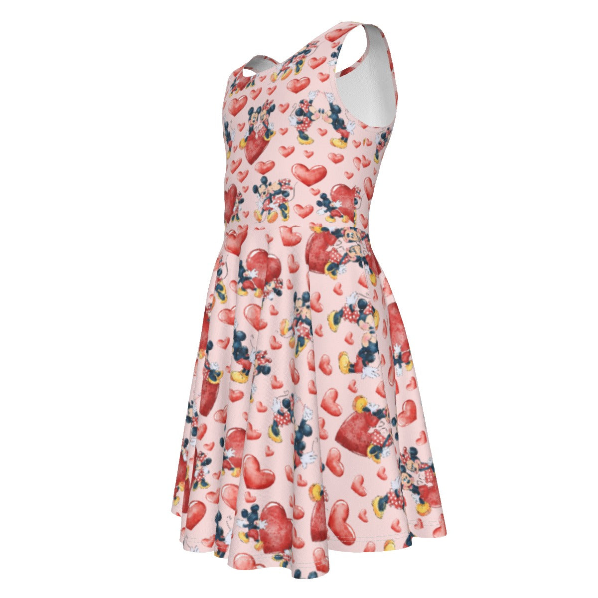 Valentine Mouse Couplennie - Kid's Sleeveless Skater Dress