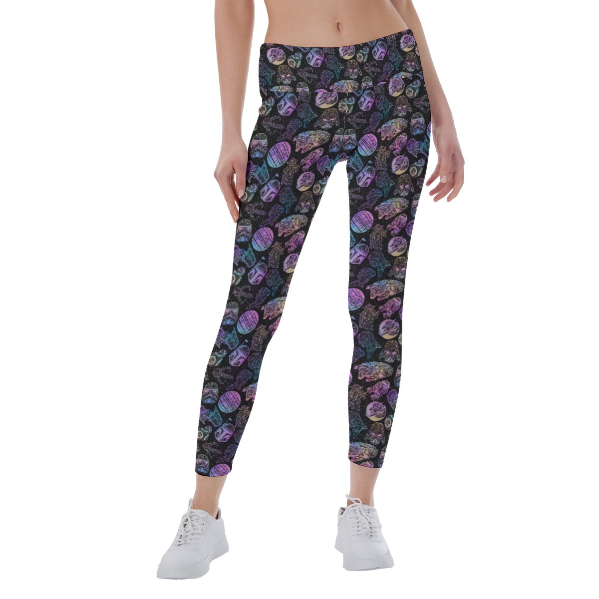 Watercolor Galactic Mandalas - Women's Yoga Leggings