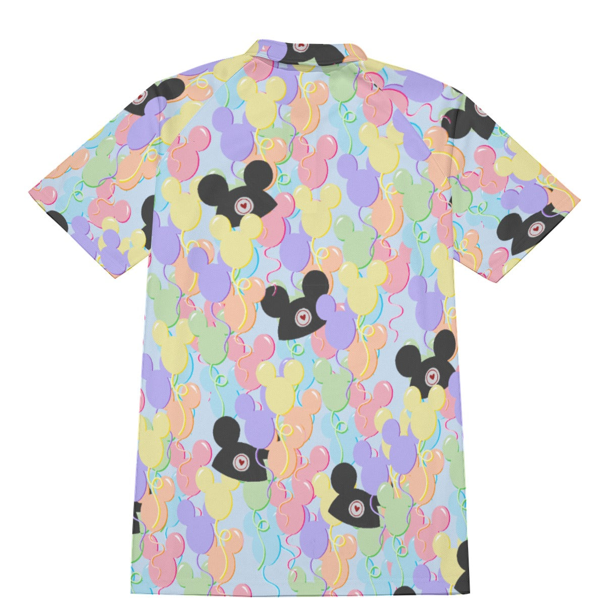 Pastel Mouse Ear Balloons - Men's Polo Shirt
