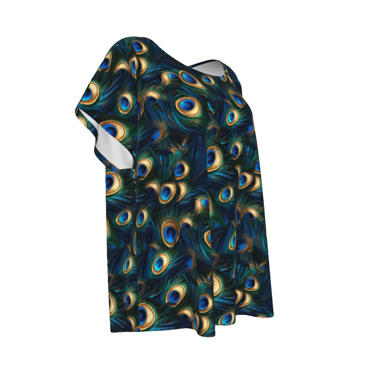 Animal Print - Peacock - Women’s Relaxed Fit Scoop Tee