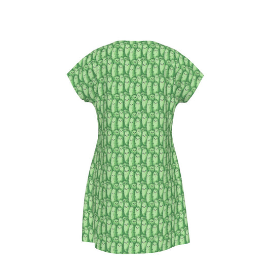 Kawaii Pickle Party - Women's T-Shirt Dress