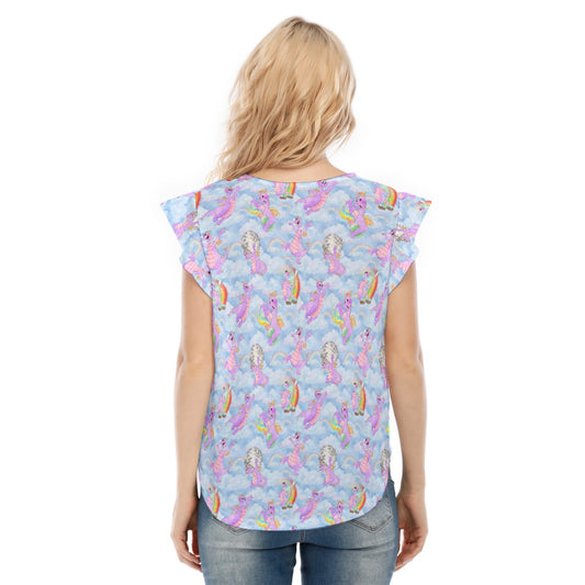 Imagine with Figment - Women’s Flutter Sleeve Top