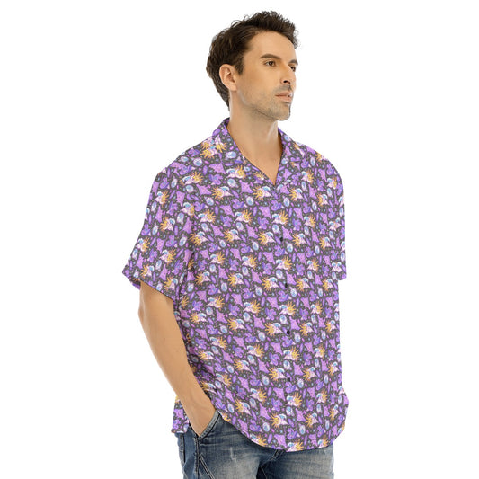 Mystical Manta Rays - Men's Hawaiian Button Up Shirt