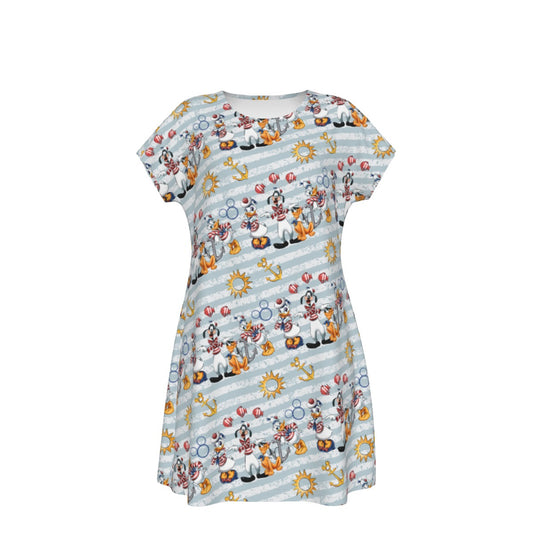 Set Sail with the Crew - Women's T-Shirt Dress