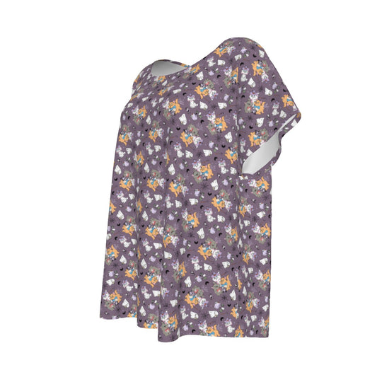 Spooky Fancy Felines - Women’s Relaxed Fit Scoop Tee