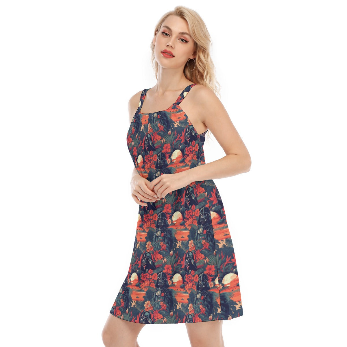 Tropical Dark Side Escape - Women’s Adjustable Sundress