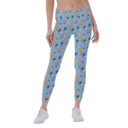 Pickleball and Cocktails - Women's Yoga Leggings