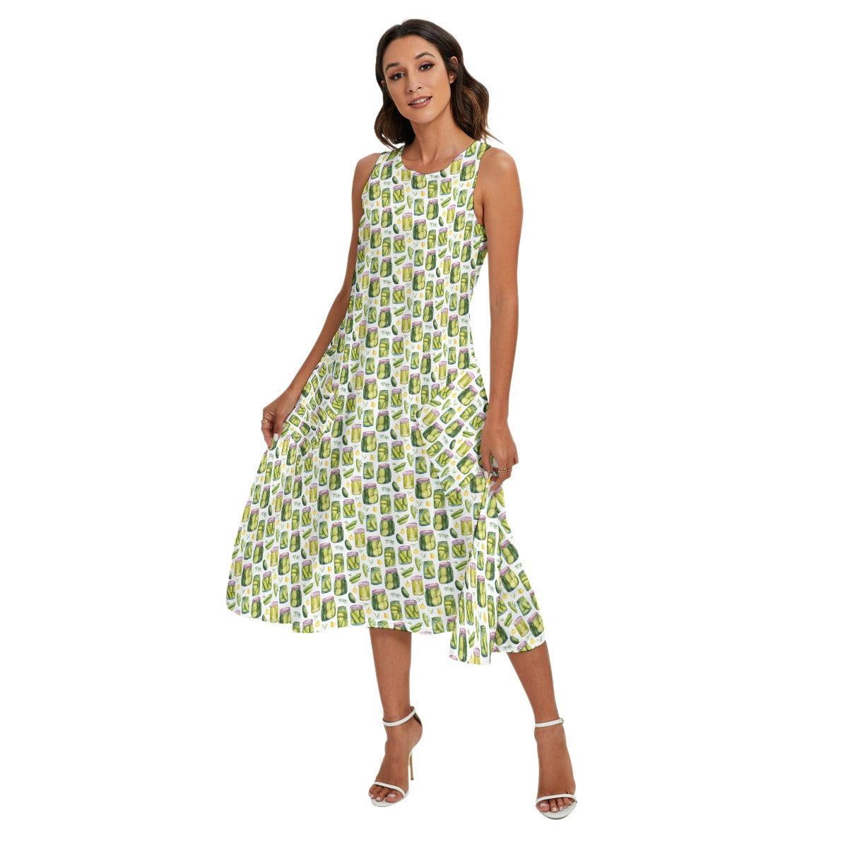 Perfect Pickle Jars - Women’s Diagonal Pocket Midi Dress