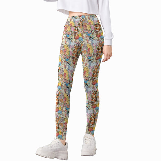 Sketched Hundred Acre Crew - Kid's Leggings