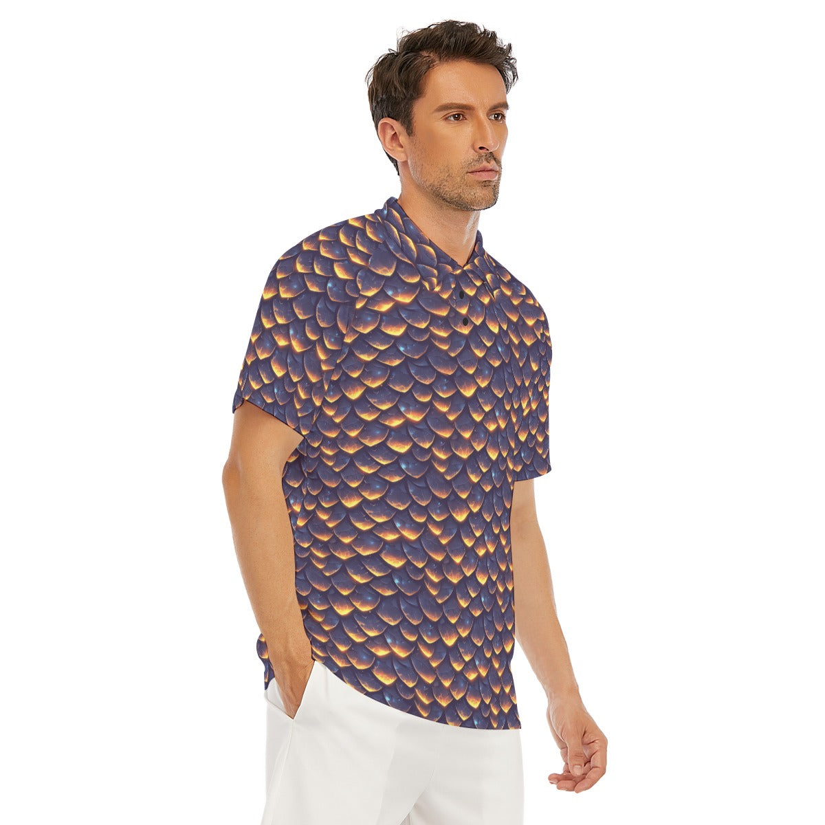 Animal Print - Dragon - Men's Polo Shirt