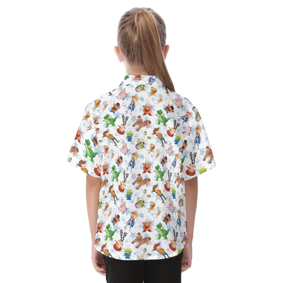 Playful Toy Friends - Kid's Hawaiian Button Up Shirt